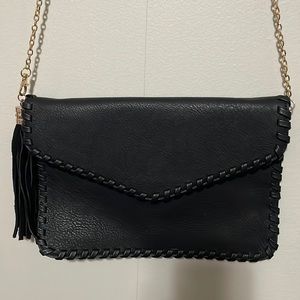 Moda Luxe clutch purse with detachable gold chain